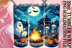 Blissful moments 20oz tumbler wrap, Ghost Product Image 1