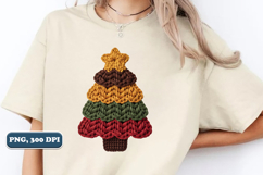 Crochet Yarn Christmas Tree PNG, Christmas tree PNG Product Image 4