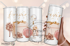 Forever Love Bridal PNG Pink Shoes Gift Clipart Sublimation Product Image 6