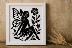 Enchanting Fairy with Flower SVG Product Image 1