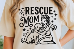 Rescue Mom Svg, Dog Mom Svg, Dog Lover Svg, Fur Mama Svg. Product Image 5