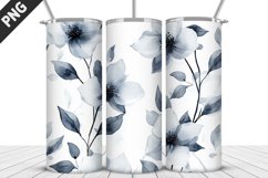 Flowers Tumbler Wrap | Sublimation Design | Tumble PNG Product Image 5