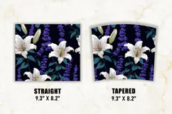 Lily & Lavender Flower Tumbler Wrap | 20 oz tumbler wrap Product Image 2