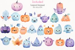 Pastel Halloween Watercolor 68 Cliparts Ai Generated Art Product Image 4