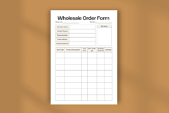 Wholesale Order Form Planner Template Minimalist Business Product Image 4