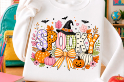 Retro Halloween Spooky Coquette Png, Product Image 1