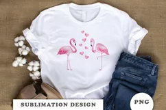 Watercolor Flamingo Sublimation Downloads Product Image 4