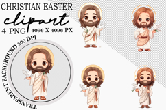 Christian Easter Watercolor PNG Product Image 1