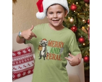 Funny Christmas Raccoon Png | Christmas Santa Raccoon Design Product Image 4