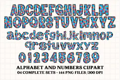 Football Alphabet clipart, soccer american letters doodle Product Image 4