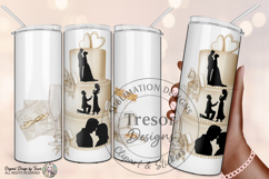Elegant Wedding Cake PNG Bride Groom Love Clipart Design Product Image 2
