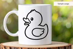Cute Baby Duck Illustration SVG Product Image 4
