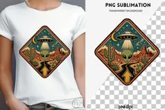 Roswell road trip png design for T-shirts Product Image 3