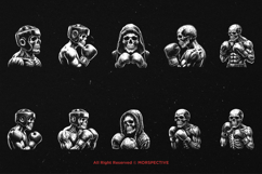 10 Bundle Dark Art Boxing Skull Fighter Champion MMA Sport Product Image 6