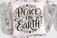Peace On Earth Svg, Religious Christmas Svg, Faith Svg. Product Image 5
