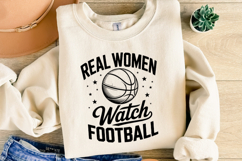 Real Women watch Football Svg | Game Day Svg | Shirt Svg Product Image 4