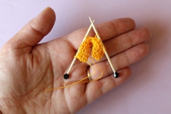 Miniature needles with knitting yarn tutorial PDF dollhouse Product Image 4