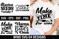 Wine SVG Design - Make Time For Wine Product Image 1