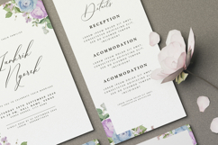 beautiful wedding card invitation set with roses flower Product Image 6