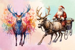 Beautiful Christmas Watercolor Clipart Bundle Product Image 5