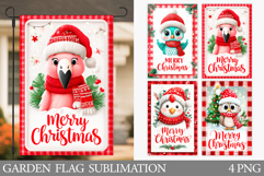 Christmas Bird Garden Flag. Christmas Garden Flag Design Product Image 1