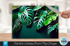Monstera Deliciosa Cutting Board Sublimation Design Product Image 1