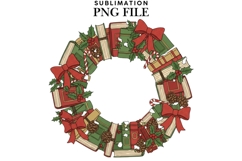 Bookish Christmas png design for T-shirts Product Image 1