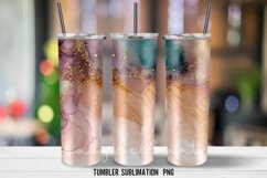 Watercolor-Alcohol Tumbler Wrap Sublimation PNG Product Image 4
