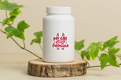 My cat is my valentine Sticker Product Image 4