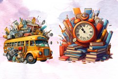 Back to School Clipart Sublimation, Back to School Product Image 5