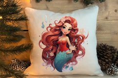Christmas Mermaid Clipart Sublimation, Christmas PNG Product Image 4