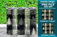 Christmas Tree Tumbler Wrap design, 20oz Tumbler wrap png Product Image 1