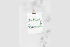 Summer wildflowers watercolor clipart wreath #w170 Product Image 3