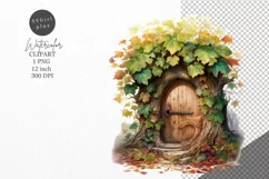 Autumn clipart, Secret door clipart, Fall clipart Product Image 1