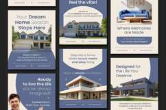 Beige Slate Blue Real Estate - Instagram Post Product Image 2