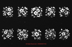 10 Bundle Dark Art Jasmine Flower White Flower Bouquet Product Image 6