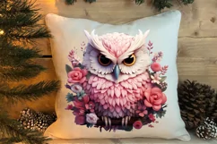 Christmas Owl Clipart, Christmas Owl Clipart, Christmas Owl Product Image 4