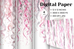 pink glitter Background Wallpaper Sparkles Digital Paper_11 Product Image 1