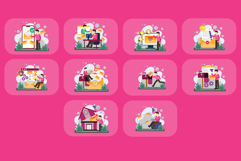 Email Service Illustration Pack Product Image 4