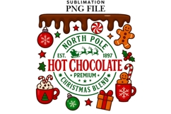 North pole Christmas png design for T-shirts Product Image 1