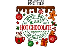 North pole Christmas png design for T-shirts Product Image 1
