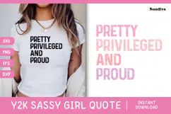 Y2K Sassy Girl Baby Tee Quote - Bratcore | Pretty Privileged Product Image 1
