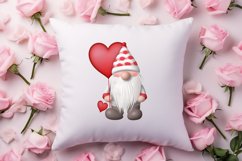 Gnome Watercolor Valentines Clipart, Valentines Clipart Product Image 4