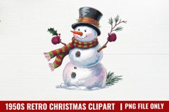 1950s Retro Christmas Sublimation PNG Product Image 1
