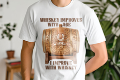 Whiskey Improves With Age Funny Barrel Product Image 2
