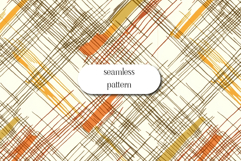 Abstract Autumn Plaid Seamless Pattern in Warm Tones Product Image 1