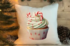 Watercolor Christmas Cakes Clipart, Christmas Clipart Product Image 4