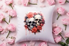 Valentines Day Skull Clipart, Christmas Clipart Product Image 4