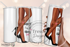Life Is Short Buy the Heels Fashion Design Black Woman Legs Product Image 5