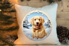 3D Christmas Dog Ornaments Engraved Bundle, 3D Dog Christmas Product Image 4